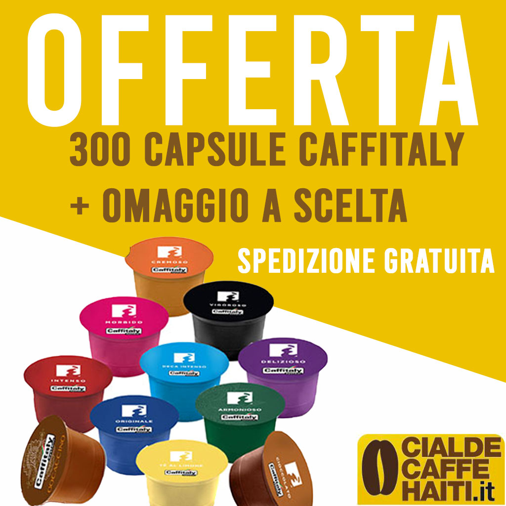 Offerta 300 capsule Caffitaly + OMAGGIO a Scelta [300 Capsule + Omaggio] -  €110.90