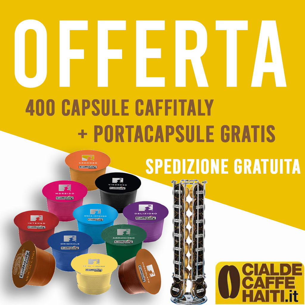 Offerta 400 capsule Caffitaly + Portacapsule Gratis